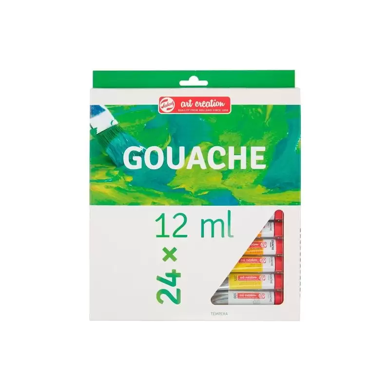 (9021624M) TALENS ART CREATION SET DE COLORES TÉMPERA TUBO 12ML GOUACHE ESTUCHE 24 UD