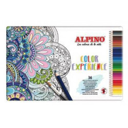 (AL000242) ALPINO LÁPICES DE COLORES EXPERIENCE ACUARELABLES 177MM C/SURTIDOS ESTUCHE METÁLICO 36 UD