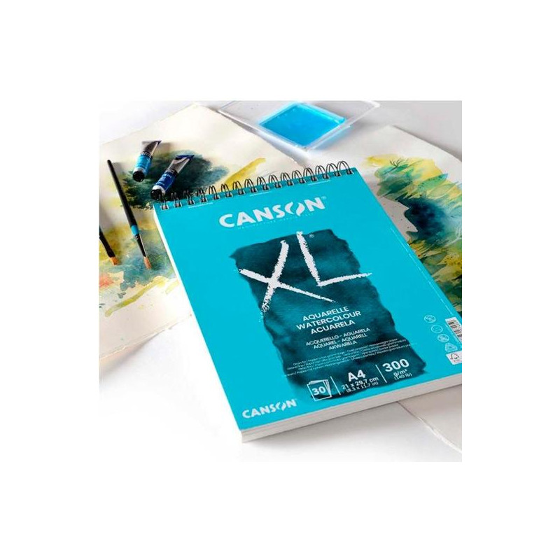 (C400082843) CANSON BLOC DIBUJO XL AQUARELLE 20H A5 BLANCO