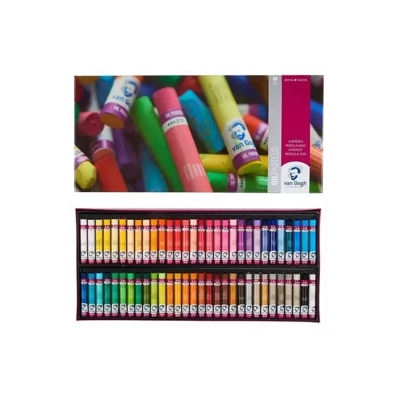 (95860061) TALENS SET COMPLETO COLECCIÓN DE PINTURAS VAN GOGH AL ÓLEO PASTELES C/SURTIDOS ESTUCHE 60 UD