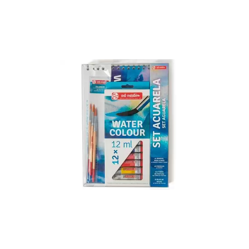(PO200042) TALENS ART CREATION SET ACUARELA 12 TUBOS X 12ML COLORES SURTIDOS