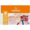 (C400110485) CANSON BLOC DIBUJO BASIK ESPIRAL 20H+20% GRATIS A4+ 130GR MICROPERFORADO C/RECUADRO BLANCO NATURAL -10U-
