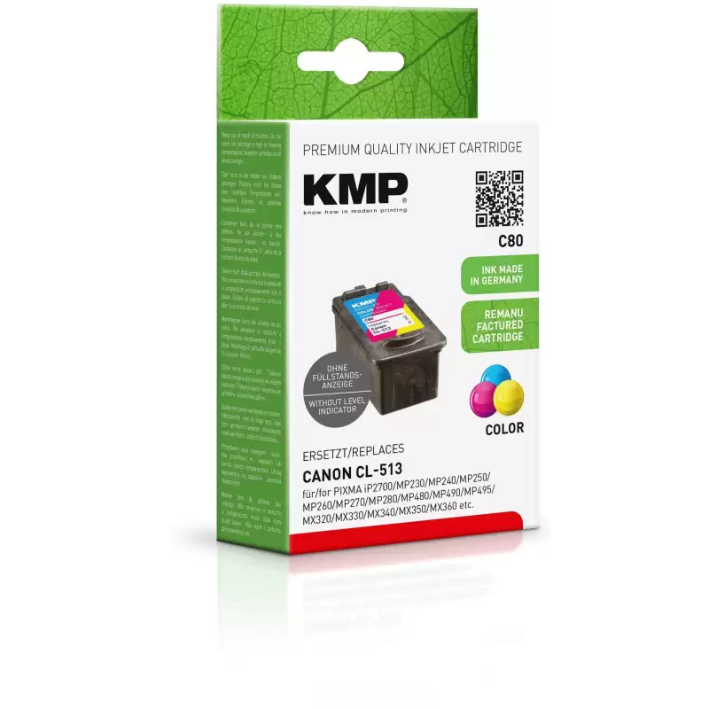 (2971B001) TINTA KMP PACK 3 COLORES C M Y PIXMA IP 2700 - MP 240 250 260 270 480 490 495- MX 320 330 340 350 360 - CL 513