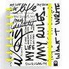 (66017080) CARCHIVO CUADERNO INGENIOX EDIT MY LIFE A5 80H 100GR RAYAS AMARILLO NEÓN