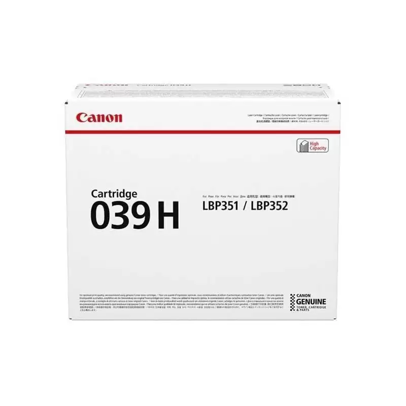 (0288C001) CANON TONER NEGRO LBP 351DN/352DN - 039H