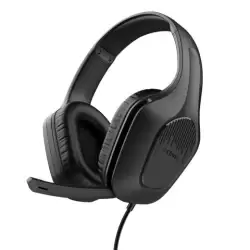 (24990) TRUST AURICULARES GAMING GXT 475 ZIROX HEADSET C/ MICROFONO DIADEMA AJUSTABLE JACK 3.5.MM NEGRO