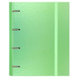 (12257421) CARCHIVO CARPETA ANILLAS 4X35MM CARPEBLOCK METAL C/RECAMBIO 100H A4 90GR 1 BANDA COLOR CARTÓN PLASTIFICADO VERDE