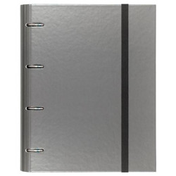 (12257408) CARCHIVO CARPETA ANILLAS 4X35MM CARPEBLOCK METAL C/RECAMBIO 100H A4 90GR 1 BANDA COLOR CARTÓN PLASTIFICADO GRIS