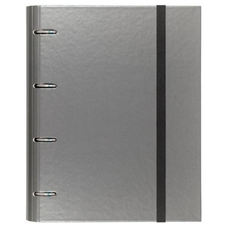 (12257408) CARCHIVO CARPETA ANILLAS 4X35MM CARPEBLOCK METAL C/RECAMBIO 100H A4 90GR 1 BANDA COLOR CARTÓN PLASTIFICADO GRIS