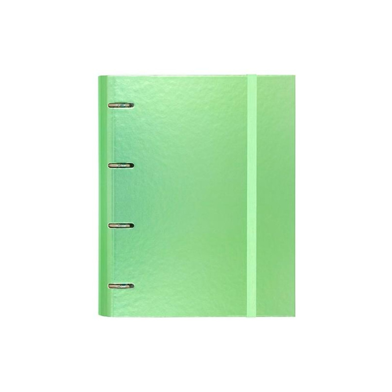 (12257421) CARCHIVO CARPETA ANILLAS 4X35MM CARPEBLOCK METAL C/RECAMBIO 100H A4 90GR 1 BANDA COLOR CARTÓN PLASTIFICADO VERDE