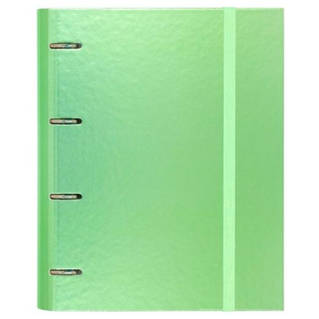 (12257421) CARCHIVO CARPETA ANILLAS 4X35MM CARPEBLOCK METAL C/RECAMBIO 100H A4 90GR 1 BANDA COLOR CARTÓN PLASTIFICADO VERDE