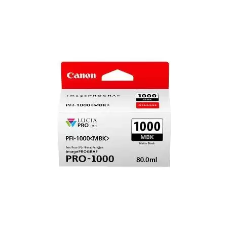 (0545C001) CANON TINTA NEGRO MATE IMAGEPROGRAF PRO 1000 - PFI 1000MBK