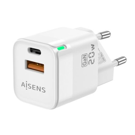 (ASCH-20W2P002-W) AISENS CARGADOR GAN 20W