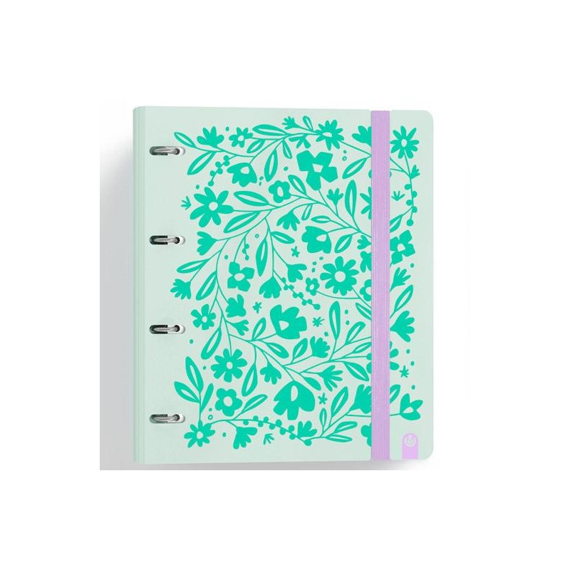 (12457445) CARCHIVO CARPETA ANILLAS 4X35MM CARPEBLOCK 360 C/RECAMBIO 100H 90GR 4 SEPARADORES PP RÍGIDO FOAM VERDE PASTEL