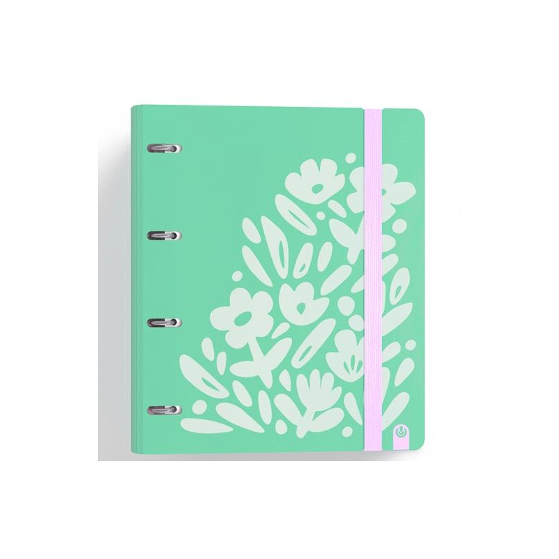 (12457447) CARCHIVO CARPETA ANILLAS 4X35MM CARPEBLOCK 360 C/RECAMBIO 100H 90GR 4 SEPARADORES PP RÍGIDO FOAM VERDE