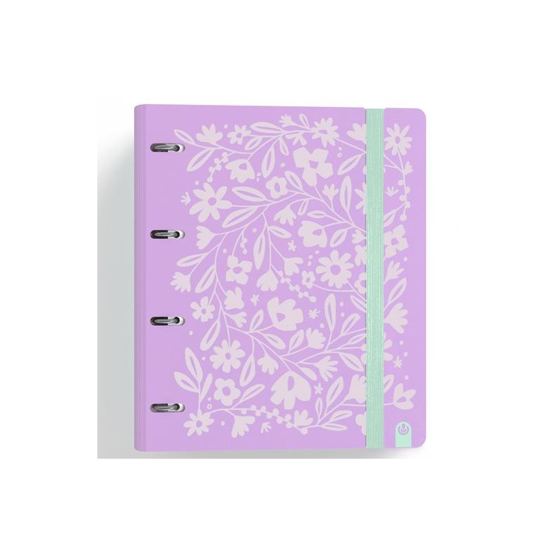 (12457448) CARCHIVO CARPETA ANILLAS 4X35MM CARPEBLOCK 360 C/RECAMBIO 100H 90GR 4 SEPARADORES PP RÍGIDO FOAM VIOLETA
