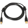 (A101-0009) AISENS CABLE USB 2.0 IMPRESORA ALTA CALIDAD CON FERRITA TIPO A/M - B/M NEGRO 2