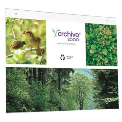 (20803 CS TP) ARCHIVO 2000 EXPOSITOR MURAL CON TALADROS A3 HORIZONTAL POLIESTIRENO ULTRA TRANSPARENTE