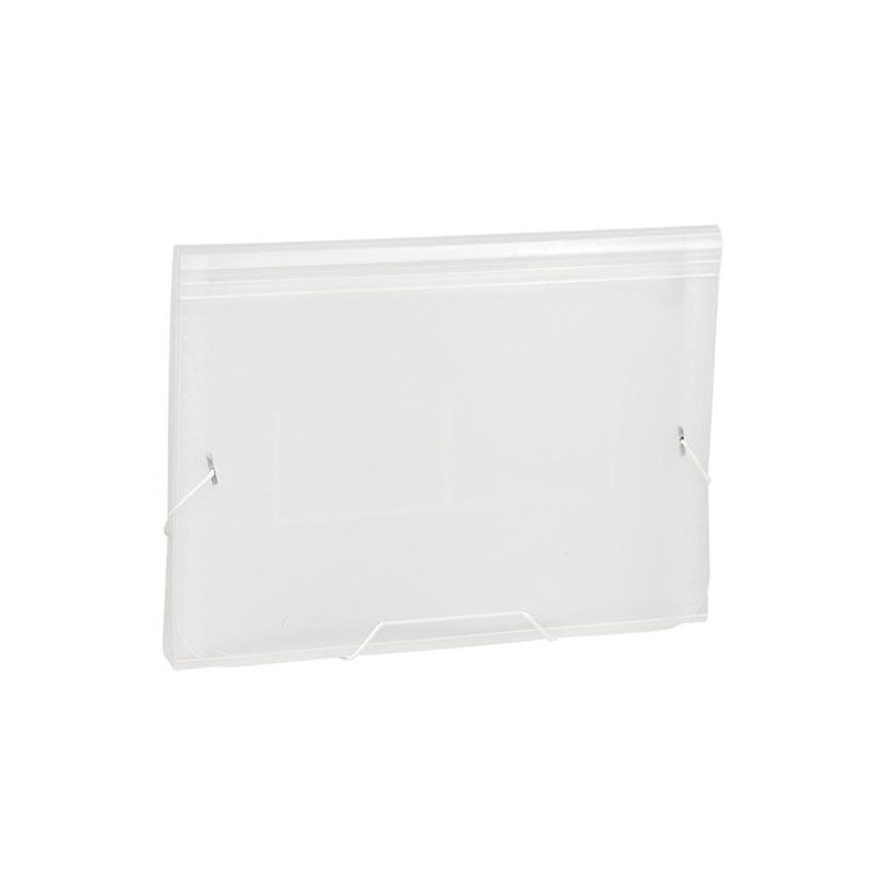 (1913KF02) CARCHIVO CLASIFICADOR ACORDEÓN FOLIO 13 DPTOS C/GOMA PP TRANSLÚCIDO INCOLORO