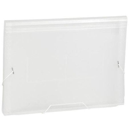 (1913KF02) CARCHIVO CLASIFICADOR ACORDEÓN FOLIO 13 DPTOS C/GOMA PP TRANSLÚCIDO INCOLORO