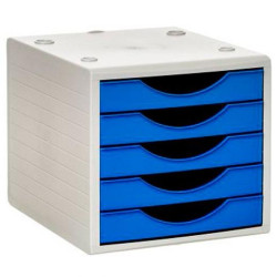 (4005 LG) ARCHIVO 2000 MÓDULO ARCHIVOTEC 5 CAJONES VÁLIDO PARA FORMATO DIN A4, FÓLIO Y SUBCARPETA 340X270X260 MM LAGOON