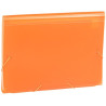 (1913KF52) CARCHIVO CLASIFICADOR ACORDEÓN FOLIO 13 DPTOS C/GOMA PP TRANSLÚCIDO NARANJA