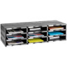 (6633 NE) ARCHIVO 2000 MÓDULO ARCHIVODOC 9 HUECOS ESTANDAR PARA FORMATO DIN A4 360X900X405 MM NEGRO