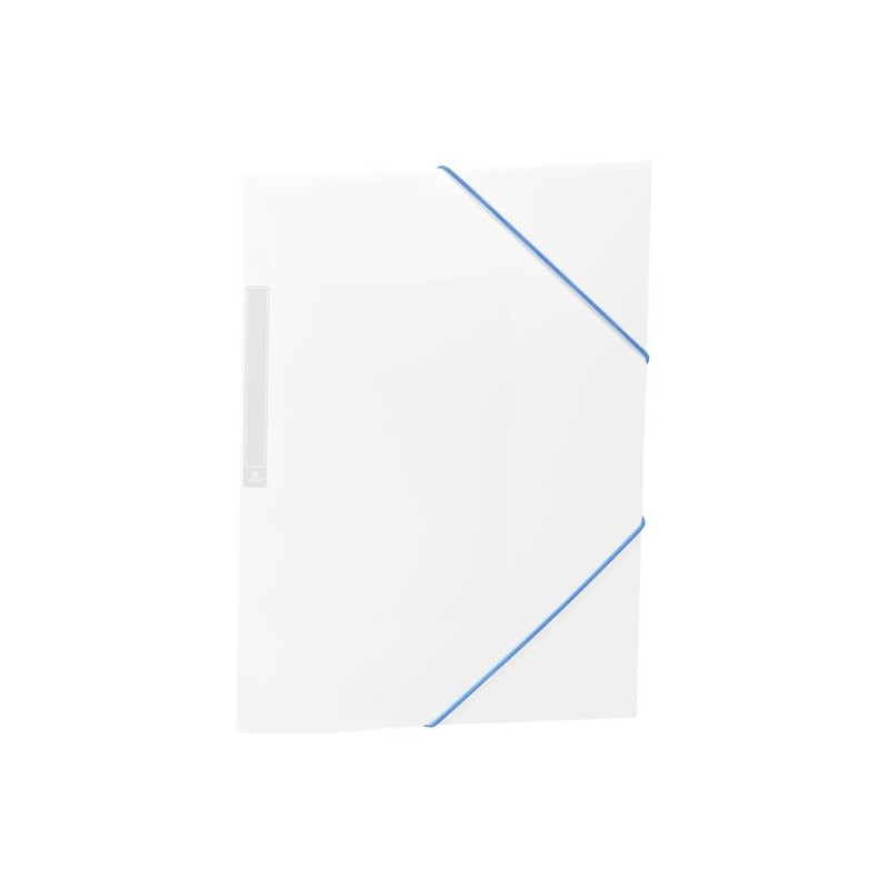 (2033K40) CARCHIVO CARPETA 3 SOLAPAS FOLIO C/GOMAS PP OPACO BLANCO
