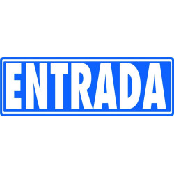 (6177-10 GS) ARCHIVO 2000 SEÑAL "ENTRADA (SIN INDICADOR)" 175X65 PVC GRIS
