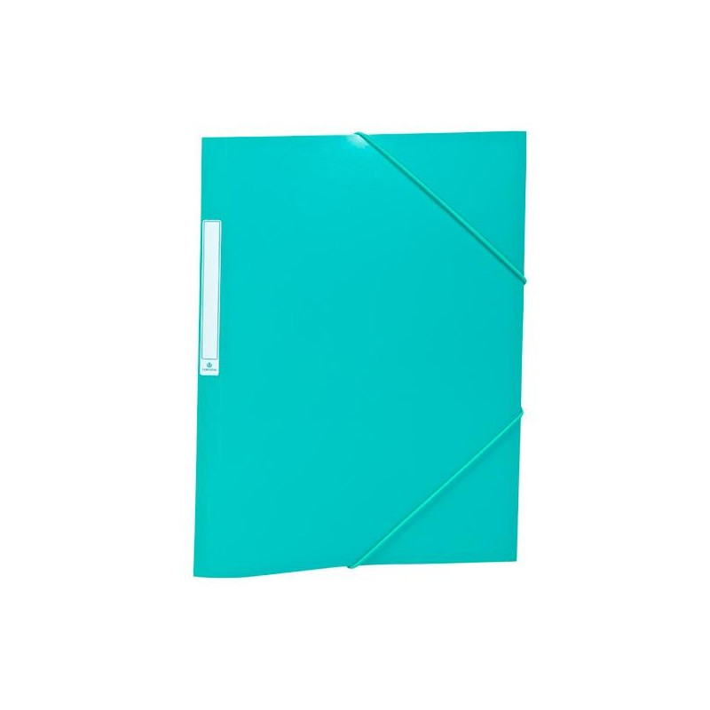 (2033K16) CARCHIVO CARPETA 3 SOLAPAS FOLIO C/GOMAS PP OPACO VERDE OSCURO