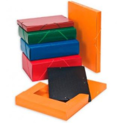 (370BM33) CARCHIVO CARPETA DE PROYECTOS 12CM MONTADA CARTÓN COMPACTO PINTADO BRILLO CON GOMAS FOLIO VERDE