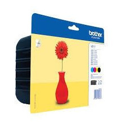 (LC121VALBP) BROTHER TINTA BK/C/M/Y DCP-J552DW - MFC-J470DW - PACK 4 COLORES