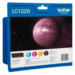 (LC1220VALBP) BROTHER TINTA BK/C/M/Y DCP-J725DW/J925DW/J430W - PACK 4 COLORES