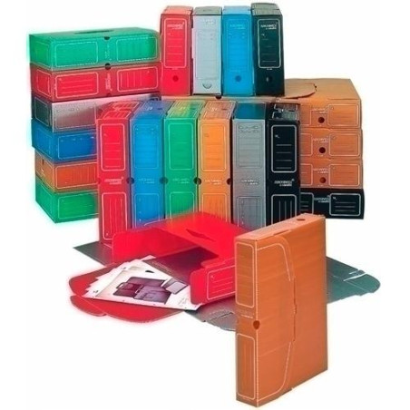 (6035C09) CARCHIVO CAJA ARCHIVO DEFINITIVO DESPLEGADO PP 100MM FOLIO AZUL