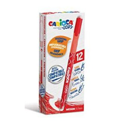 (4303903) CARIOCA BOLÍGRAFO OOPS MONOCOLOR ROJO CAJA 12 UD
