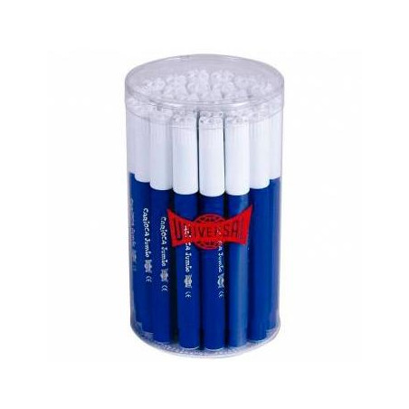 (403380/02) CARIOCA ROTULADOR JUMBO PUNTA GRUESA AZUL OSCURO BOTE 30 UD