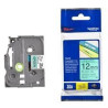 (TZE731) BROTHER CINTA ROTULADORA LAMINADA TEXTO NEGRO SOBRE VERDE - 12MMX8M