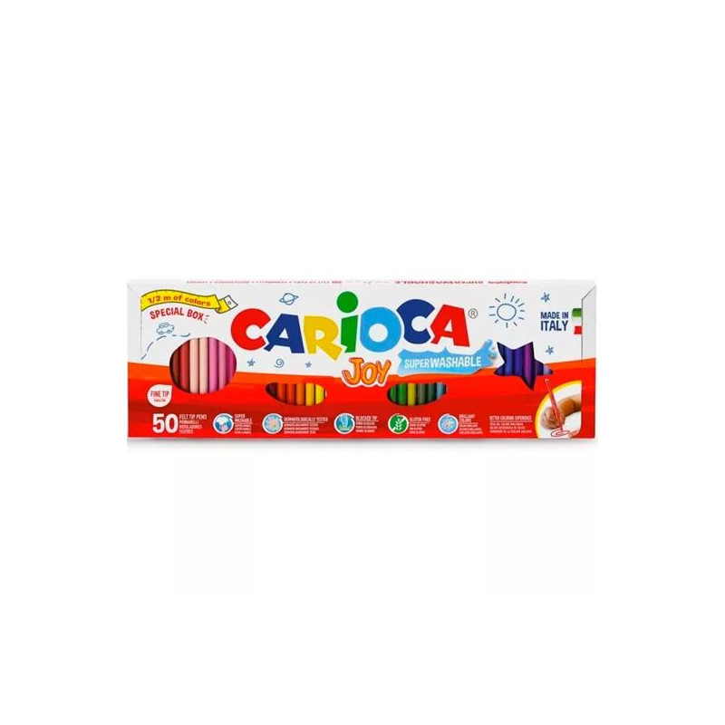 (41018) CARIOCA ROTULADORES JOY ESTUCHE COLORES SURTIDOS ESTUCHE 50 UD