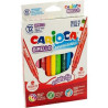 (42753) CARIOCA ROTULADOR BIRELLO DOBLE PUNTA FINA/MEDIA COLORES SURTIDOS ESTUCHE 12 UD