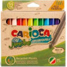 (43101) CARIOCA ROTULADORES JUMBO ECO FAMILY PUNTA MAXI C/SURTIDOS ESTUCHE 12 UD