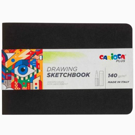 (45222) CARIOCA PLUS BLOC DE PAPEL PARA DIBUJO SKETCHBOOK ENCUADERNADO A5 20H