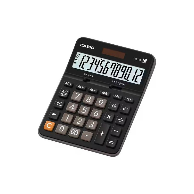 (DX-12B) CASIO CALCULADORA DE OFICINA SOBREMESA DX-12B 12 DÍGITOS NEGRO