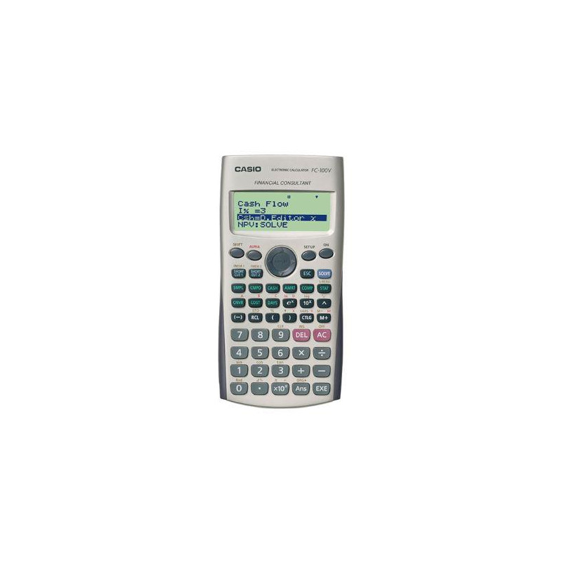 (FC-100V) CASIO CALCULADORA CIENTÍFICA FC-100V PILAS PROGRAMABLE 4 LÍNEAS LCD 10+2 Y 15 DÍGITOS GRIS