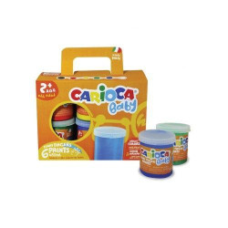 (KO032) CARIOCA TÉMPERA 100GR / 80ML LAVABLE COLORES - CAJA DE 6