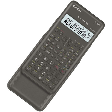 (FX-82MSII) CASIO CALCULADORA CIENTIFICA NEGRA 12 Y 10+2 DÍGITOS 240 FUNCIONES FX-82MS-2