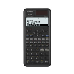 (FC-200V-2) CASIO CALCULADORA CIENTÍFICA FC-200V-2 SOLAR/PILAS PROGRAMABLE 4 LÍNEAS LCD 10+2 Y 15 DÍGITOS NEGRO