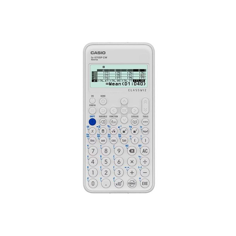 (FX-570SPCW) CASIO CALCULADORA CIENTIFICA FX-570SPCW 10+2 DÍGITOS 576 FUNCIONES NEGRO/BLANCO