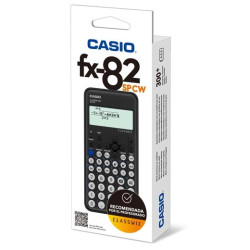 (FX-82SPCW) CASIO CALCULADORA CIENTIFICA NEGRA 15 Y 10+2 DÍGITOS 293 FUNCIONES Y 9 MEMORIAS FX-82SPCW