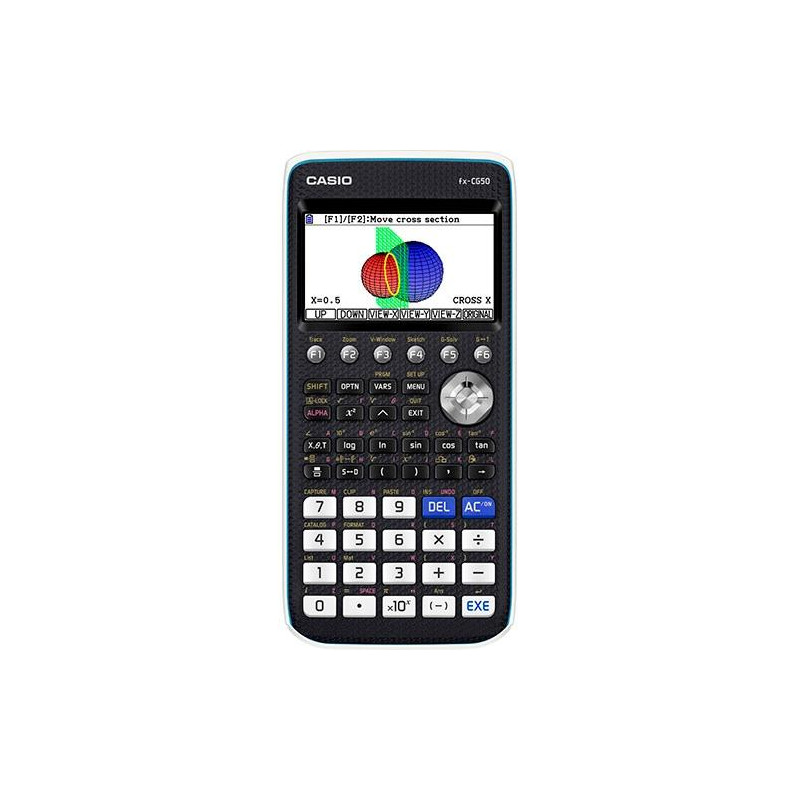 (FX-CG50) CASIO CALCULADORA GRÁFICA FX-CG50 PANTALLA COLOR ALTA RESOLUCIÓN 216X384 PX NEGRO