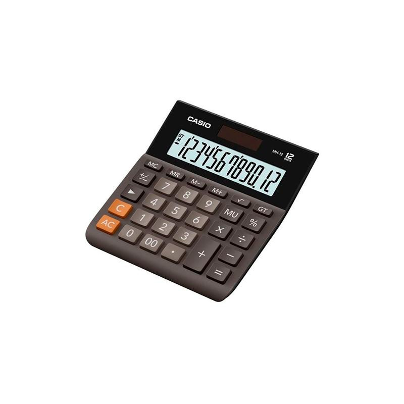 (MH-12B) CASIO CALCULADORA DE OFICINA SOBREMESA 12 DÍGITOS NEGRO MH-12B